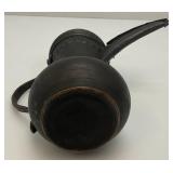 Vintage Etched Brass Turkish Style Teapot 9 1/2"