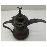 Vintage Etched Copper/Brass Turkish Style Teapot 12"