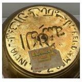 Vintage Etched Brass Turkish Style Teapot 7 1/2"