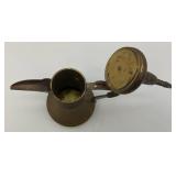 Vintage Etched Brass Turkish Style Teapot 11"