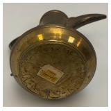 Vintage Etched Brass Turkish Style Teapot 11"