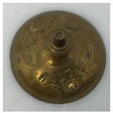 Vintage Etched Brass Turkish Style Teapot 9" (Needs Repair) 5 1/2" Teapot & Incense Burner 3"