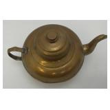 Vintage Brass Teapots 4 1/2" x 5"