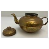Vintage Brass Teapots 4 1/2" x 5"