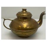 Vintage Brass Teapots 4 1/2" x 5"