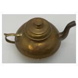 Vintage Brass Teapots 4 1/2" x 5"
