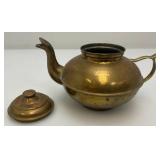 Vintage Brass Teapots 4 1/2" x 5"