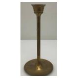 Set Of Three Brass Candle holders Tallest Being 7"