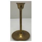 Set Of Three Brass Candle holders Tallest Being 7"