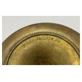Set Of Three Brass Candle holders Tallest Being 7"