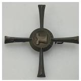 WWII German Religious Trier 1933 Holy Jesus Tunic Tinne Cross Pin Badge 1 3/4"