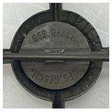 WWII German Religious Trier 1933 Holy Jesus Tunic Tinne Cross Pin Badge 1 3/4"