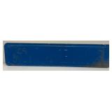 Vintage Reflective Heavy metal  E Mineral PD Blvd Sign 8" x 36"