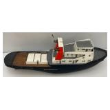 Large 41" Tugboat Seems Complete (Some Loose parts Present)