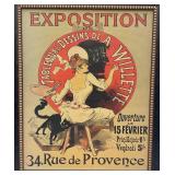 Framed French Exposition Print 19 1/2" x 23 1/2"
