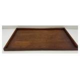 Vintage Mid-Century 19" x 29" Mahogany Serving Tray