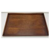 Vintage Mid-Century 19" x 29" Mahogany Serving Tray