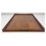 Vintage Mid-Century 19" x 29" Mahogany Serving Tray