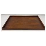 Vintage Mid-Century 19" x 29" Mahogany Serving Tray
