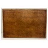 Vintage Mid-Century 19" x 29" Mahogany Serving Tray