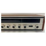 Vintage Realistic Rhapsodie Component Stereo Reciever System With Wood Cover