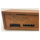 Vintage Realistic Rhapsodie Component Stereo Reciever System With Wood Cover
