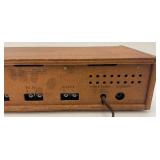 Vintage Realistic Rhapsodie Component Stereo Reciever System With Wood Cover