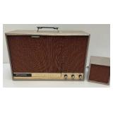 Very Rare Mid-Century Phonola Stereophonic Fold Down Record Player With Pull Out Speaker Plays 16,33,45 & 78 Records (Very Nice Condition) Works