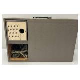 Very Rare Mid-Century Phonola Stereophonic Fold Down Record Player With Pull Out Speaker Plays 16,33,45 & 78 Records (Very Nice Condition) Works