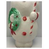 Vintage 45" Snowman Blow Mold (Needs Light) Has Cracked Spot On Top Of Hat