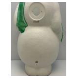 Vintage 45" Snowman Blow Mold (Needs Light) Has Cracked Spot On Top Of Hat