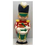 Vintage 33" Soldier Christmas Blow Mold Has Light