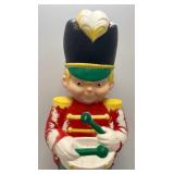 Vintage 33" Soldier Christmas Blow Mold Has Light