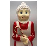 Vintage 40" Miss Santa Claus Blow Mold (Needs Light)
