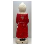 Vintage 40" Miss Santa Claus Blow Mold (Needs Light)