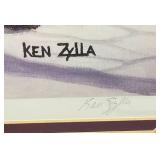 28" x 38 Framed Behind Glass KEN ZYLLA "Rush Creek Trail" Print 910/9600