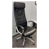 tall black office chair