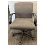 office chair and plastic chair