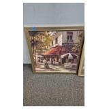 Cafe art work paris artwork