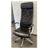 tall black office chair