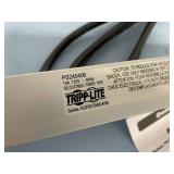 Tripp-Lite Heavy Duty 4-Wide Spaced-Out 24" Bench & Cabinet Power Outlet Strip with 6