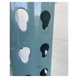 PAIR of Heavy Duty Teardrop Pallet Rack / Racking Uprights - 84" Tall and 48" Deep