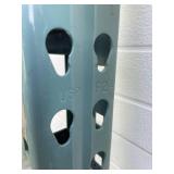 PAIR of Heavy Duty Teardrop Pallet Rack / Racking Uprights - 84" Tall and 48" Deep