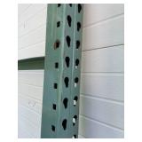 PAIR of Heavy Duty Teardrop Pallet Rack / Racking Uprights - 96" Tall and 42" Deep