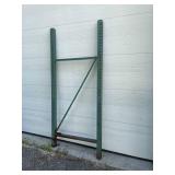 One / Single Heavy Duty Teardrop Pallet Rack / Racking Uprights - 96" Tall and 42" Deep
