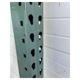 One / Single Heavy Duty Teardrop Pallet Rack / Racking Uprights - 96" Tall and 42" Deep