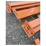 Quantity 4 - Heavy Duty Teardrop Pallet Rack / Racking Load Beams - 96" Long (Wide)  and 4.5" High