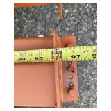 Quantity 4 - Heavy Duty Teardrop Pallet Rack / Racking Load Beams - 96" Long (Wide)  and 4.5" High