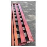 Quantity 2 - Heavy Duty Teardrop Pallet Rack / Racking Load Beams - 96" Long (Wide)  and 4.5" High