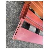 Quantity 2 - Heavy Duty Teardrop Pallet Rack / Racking Load Beams - 96" Long (Wide)  and 4.5" High